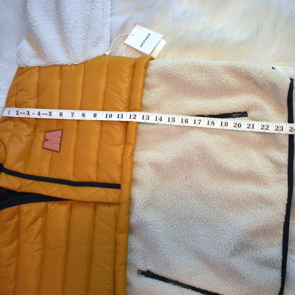 MOTHER | The Sher-Puff Zip Pullover in Inka Gold - Picture 15 of 16